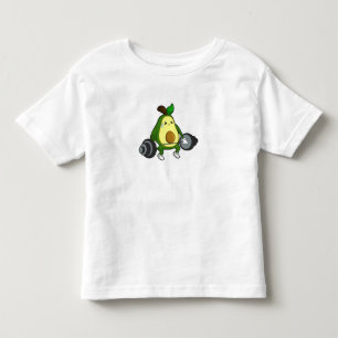 T-shirt Pour Les Tous Petits Avocado à Fitness avec Barbell