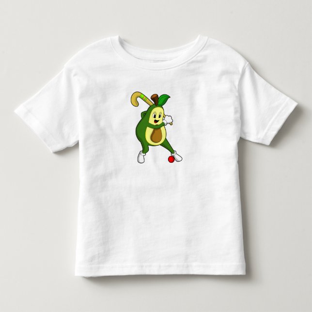T-shirt Pour Les Tous Petits Avocado at hockey (Devant)