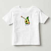 Avocado en peintre avec pinceau