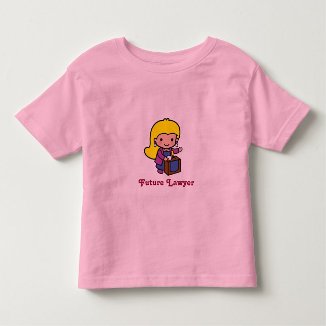 T-shirt Pour Les Tous Petits Avocat - Fille (Devant)