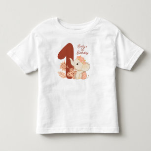 T-shirt Pour Les Tous Petits Baby Elephant 1er anniversaire