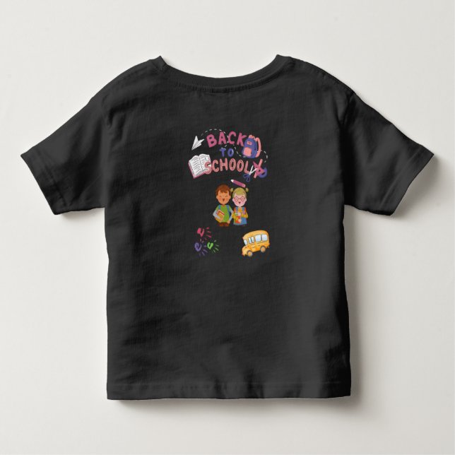 T-shirt Pour Les Tous Petits back to school (Dos)