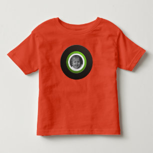 T-shirt Pour Les Tous Petits Bague noire personnelle avec photo personnalisée