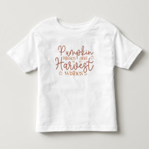 T-shirt Pour Les Tous Petits Baisers citrouilles et souhaits de récolte