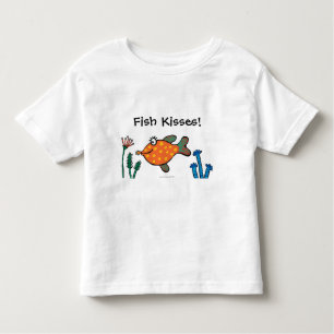 T-shirt Pour Les Tous Petits Baisers de poissons de maman et de bébé