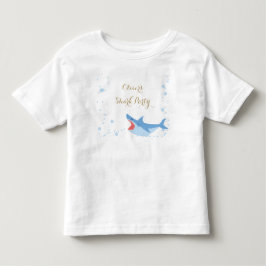 T-shirt Pour Les Tous Petits Balayage de la fête d'été de requin Anniversaire d