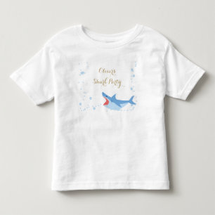 T-shirt Pour Les Tous Petits Balayage de la fête d'été de requin Anniversaire d