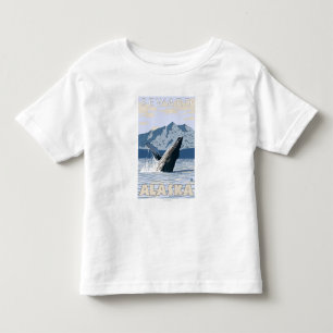 T-shirt Pour Les Tous Petits Baleine de bosse - Seward, Alaska