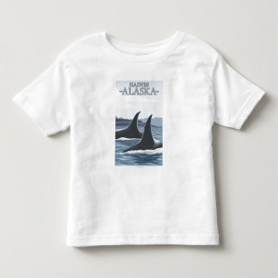 T-shirt Pour Les Tous Petits Baleines #1 - Haines, Alaska d'orque