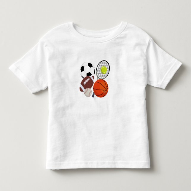 T-shirt Pour Les Tous Petits Balles sportives (Devant)