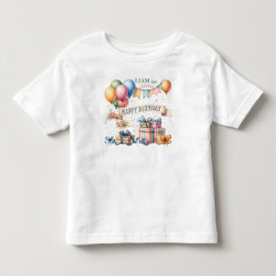 T-shirt Pour Les Tous Petits Ballons Ours En Jouet Enfants Photo Anniversaire