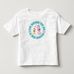 T-shirt Pour Les Tous Petits Bande dessinée mignonne Im d'hippocampe allant