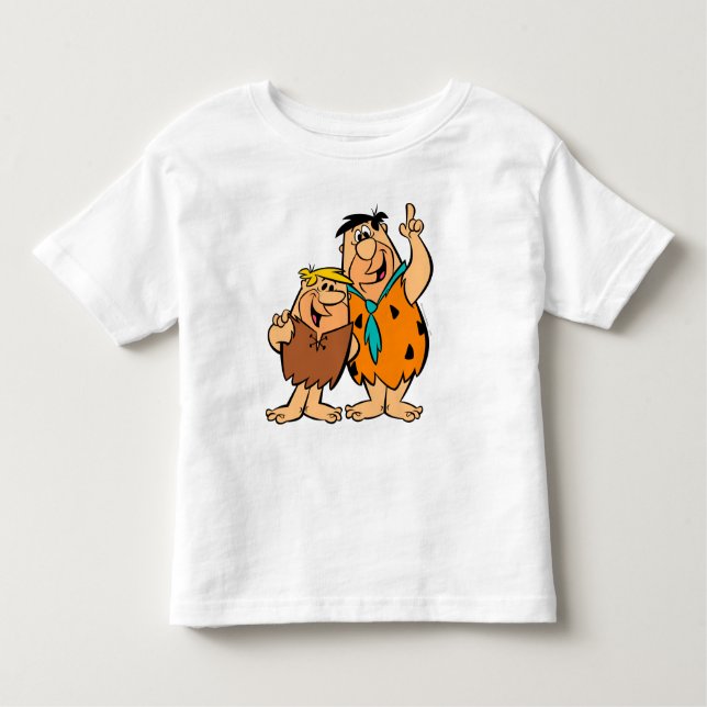 T-shirt Pour Les Tous Petits Barney Rubble et Fred Flintstone (Devant)