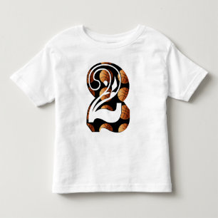 T-shirt Pour Les Tous Petits Basket-ball numéro deux, logo photo,