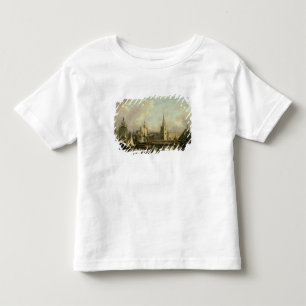 T-shirt Pour Les Tous Petits Bassin de dock de George, Liverpool, 1797 (huile