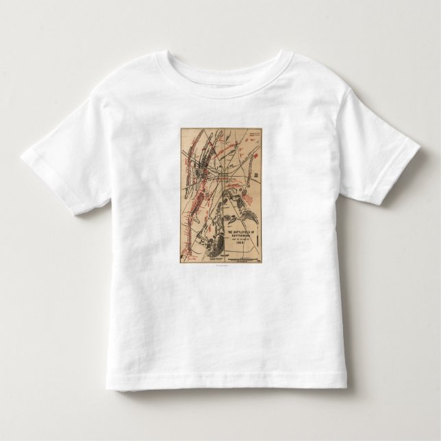 T-shirt Pour Les Tous Petits Bataille de Gettysburg 2 (Devant)
