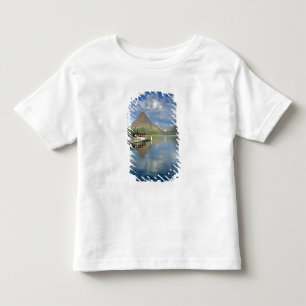 T-shirt Pour Les Tous Petits Bateau de Tourisme Amarré au Lac Two Medicine dans