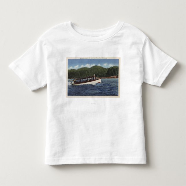 T-shirt Pour Les Tous Petits Bateau d'excursion sur le lac (Devant)