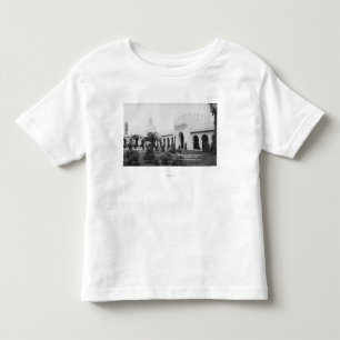 T-shirt Pour Les Tous Petits Bâtiment Pacifique d'expo de commutateur de Long