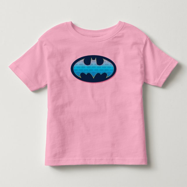 T-shirt Pour Les Tous Petits Batman | Symbole rose et bleu (Devant)