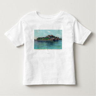 T-shirt Pour Les Tous Petits Bayview d'île et de prison d'Alcatraz