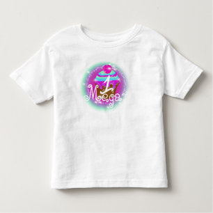 T-shirt Pour Les Tous Petits Bébé 1er anniversaire Airbrush Cupcake