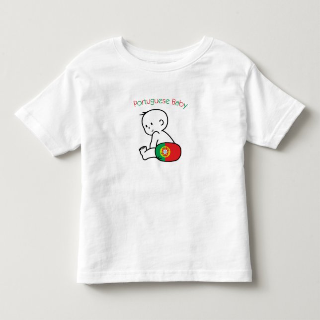 T-shirt Pour Les Tous Petits Bébé portugais (Devant)