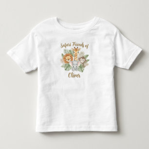 T-shirt Pour Les Tous Petits Bébés Animaux de Safari Mignons 