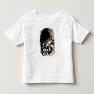T-shirt Pour Les Tous Petits Bébés ratons laveurs dans la cavité d'un arbre Pro