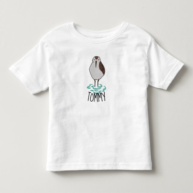 T-shirt Pour Les Tous Petits Bécasseau mignon (Devant)