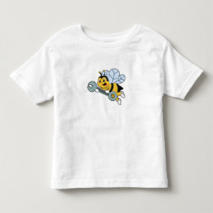 T-shirt Pour Les Tous Petits Bee as Mechanic with Wrench