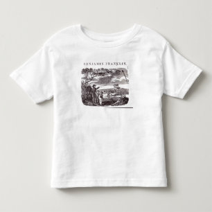 T-shirt Pour Les Tous Petits Benjamin Franklin entreprend son expérience de