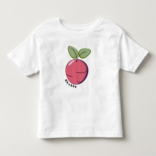T-shirt Pour Les Tous Petits Betterave Joufflue (Devant)