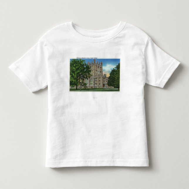 T-shirt Pour Les Tous Petits Bibliothèque commémorative de Thompson, université (Devant)