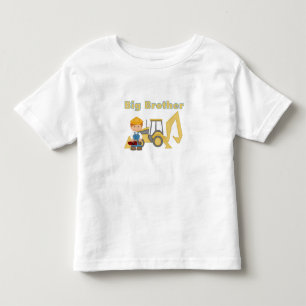 T-shirt Pour Les Tous Petits Big Brother Backhoe