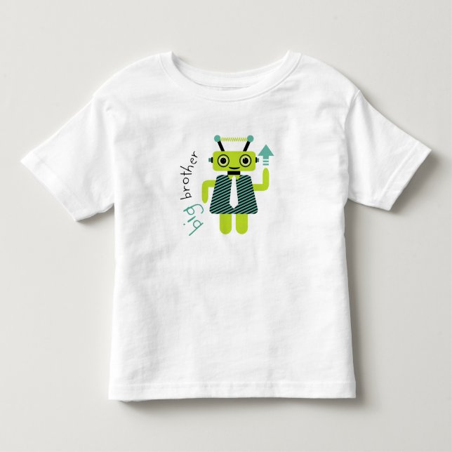 T-shirt Pour Les Tous Petits Big Brother Beep Beep le robot (Devant)