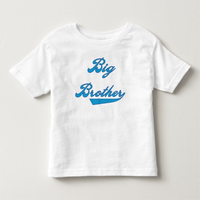 T-shirt Pour Les Tous Petits Big Brother Blue Text (Devant)