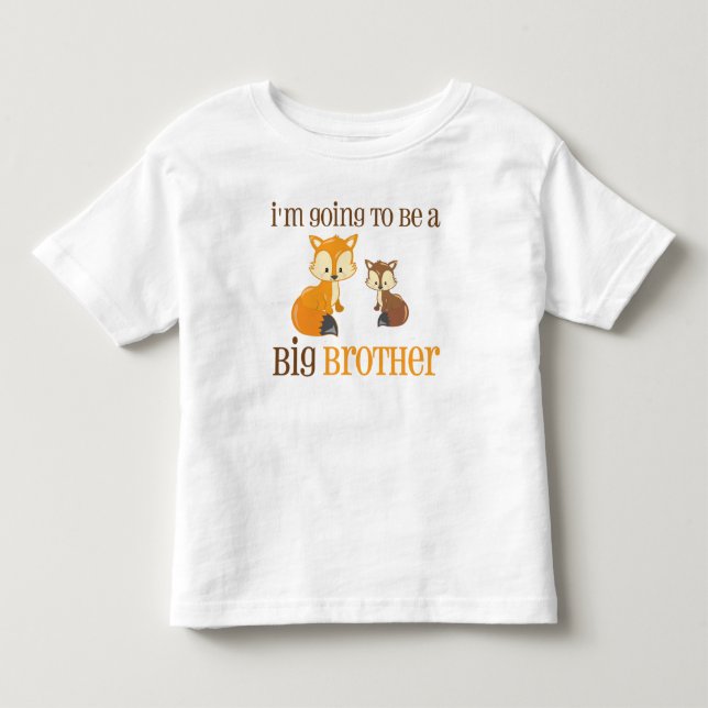 T-shirt Pour Les Tous Petits Big Brother Fox Shirt (Devant)