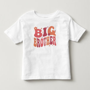 T-shirt Pour Les Tous Petits Big Brother Orange Super Fall