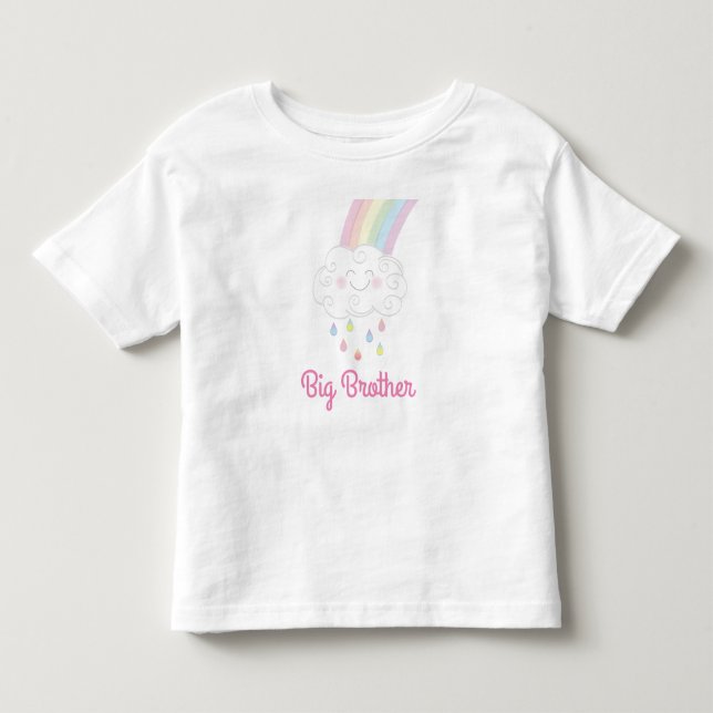 T-shirt Pour Les Tous Petits Big Brother Rainbow (Devant)