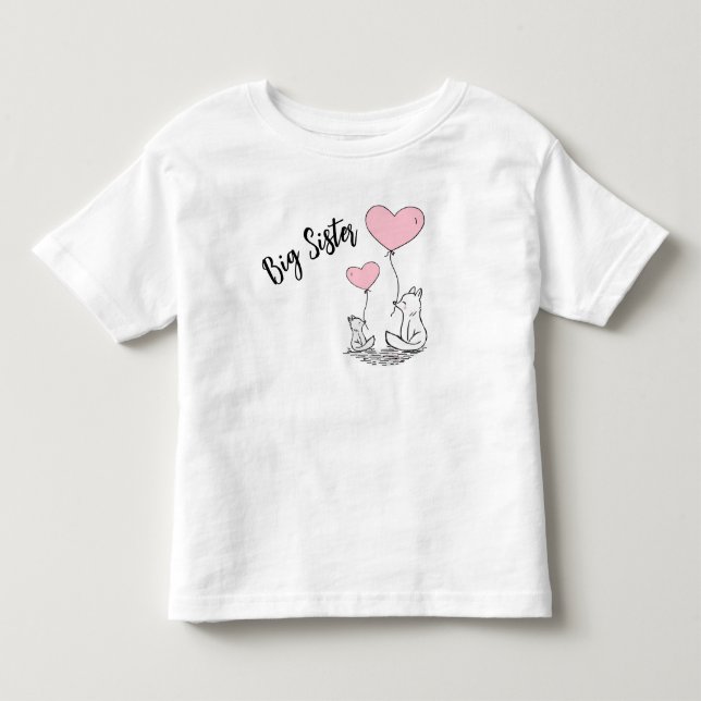 T-shirt Pour Les Tous Petits Big Sister Gift (Devant)
