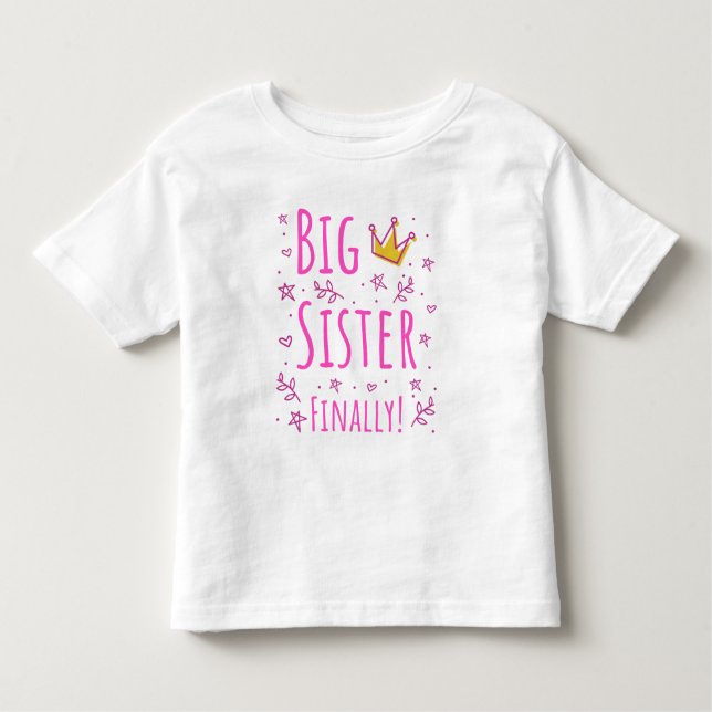 T-shirt Pour Les Tous Petits Big Sister III (Devant)