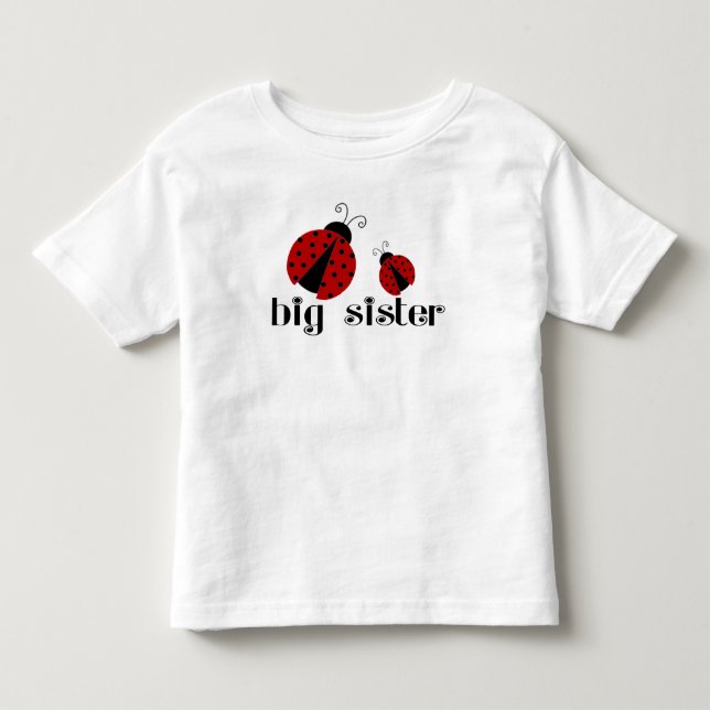 T-shirt Pour Les Tous Petits Big Soeur Ladybug (Devant)