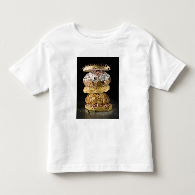 T-shirt Pour Les Tous Petits Biscuits dans une pile (Devant)