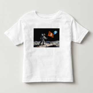 T-shirt Pour Les Tous Petits "Bitcoin Lune" Peinture à l'Huile #1