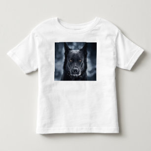 T-shirt Pour Les Tous Petits Black German Shepherd