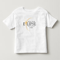 Black & Gold 2024 Texas Total Solar Eclipse