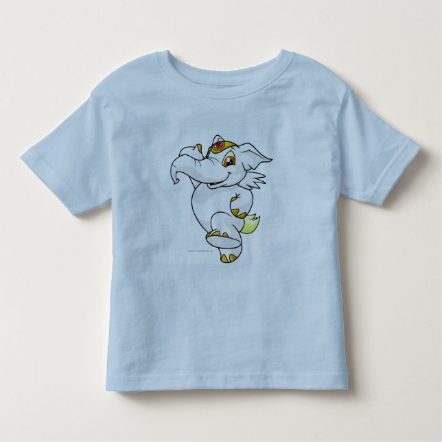 T-shirt Pour Les Tous Petits Blanc d'Elephante (Devant)