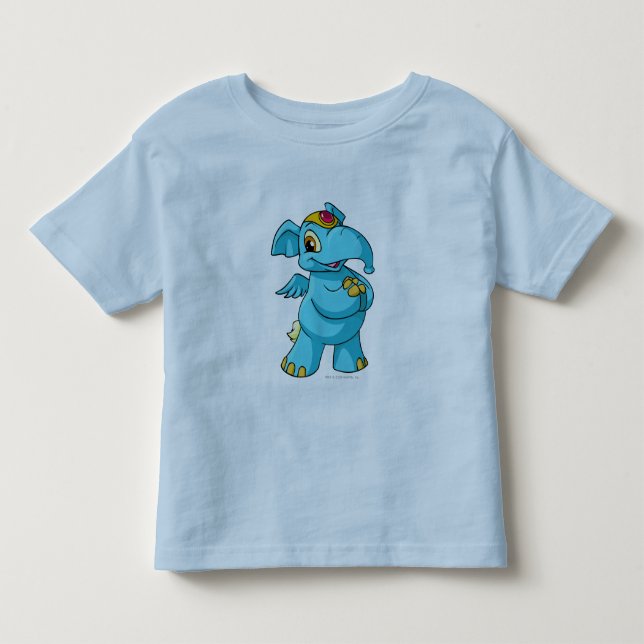 T-shirt Pour Les Tous Petits Bleu d'Elephante (Devant)