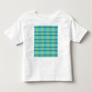 T-shirt Pour Les Tous Petits Blue Plaid par Shirley Taylor